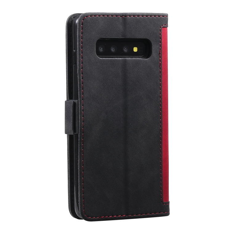 For Galaxy S10 Retro Splicing Horizontal Flip Leather Case with Card Slots & Holder & Wallet