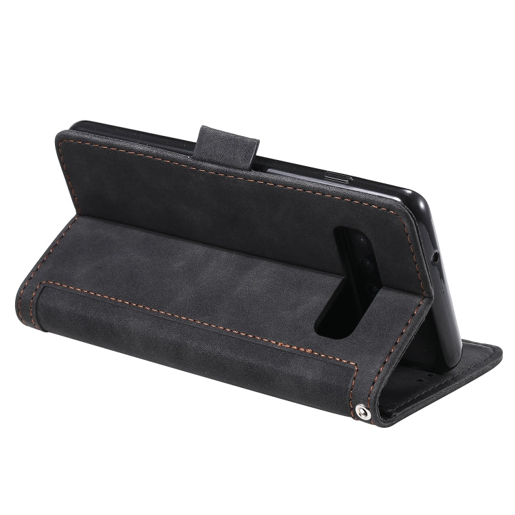 For Galaxy S10e Retro Splicing Horizontal Flip Leather Case with Card Slots & Holder & Wallet
