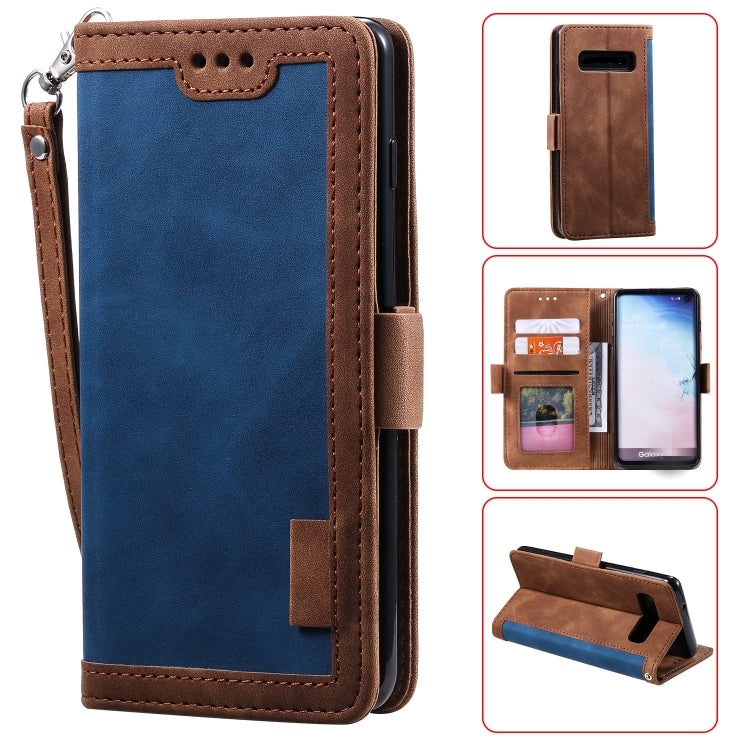 For Galaxy S10e Retro Splicing Horizontal Flip Leather Case with Card Slots & Holder & Wallet