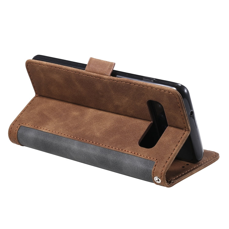 For Galaxy S10e Retro Splicing Horizontal Flip Leather Case with Card Slots & Holder & Wallet