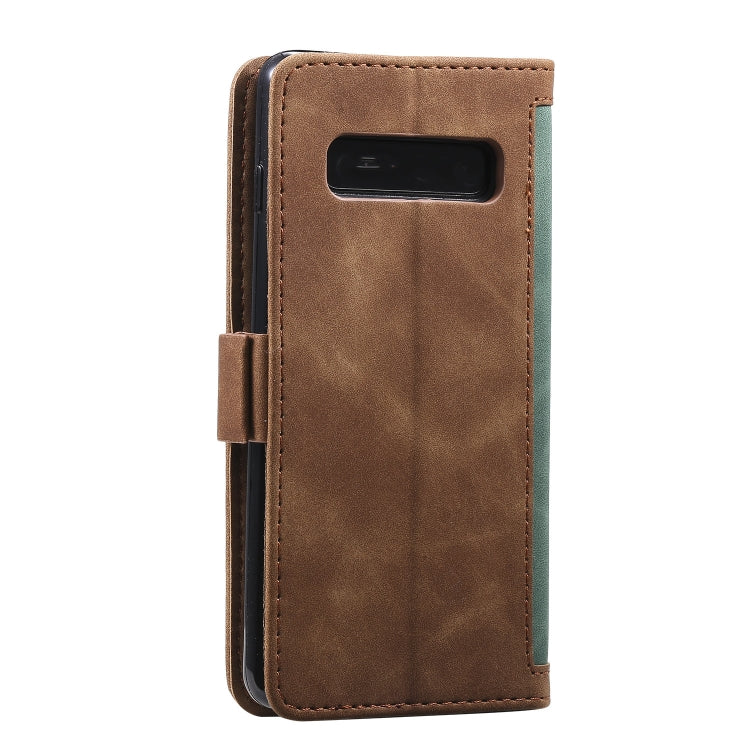 For Galaxy S10e Retro Splicing Horizontal Flip Leather Case with Card Slots & Holder & Wallet