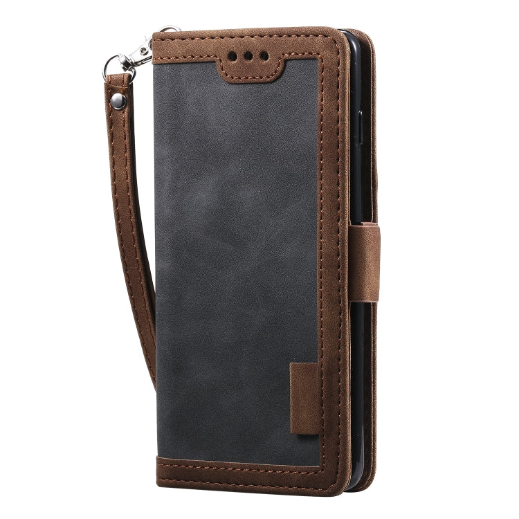 For Galaxy S10 Plus Retro Splicing Horizontal Flip Leather Case with Card Slots & Holder & Wallet