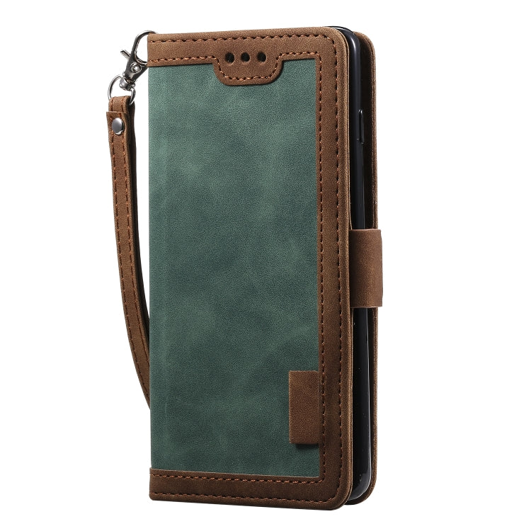 For Galaxy S10 Plus Retro Splicing Horizontal Flip Leather Case with Card Slots & Holder & Wallet