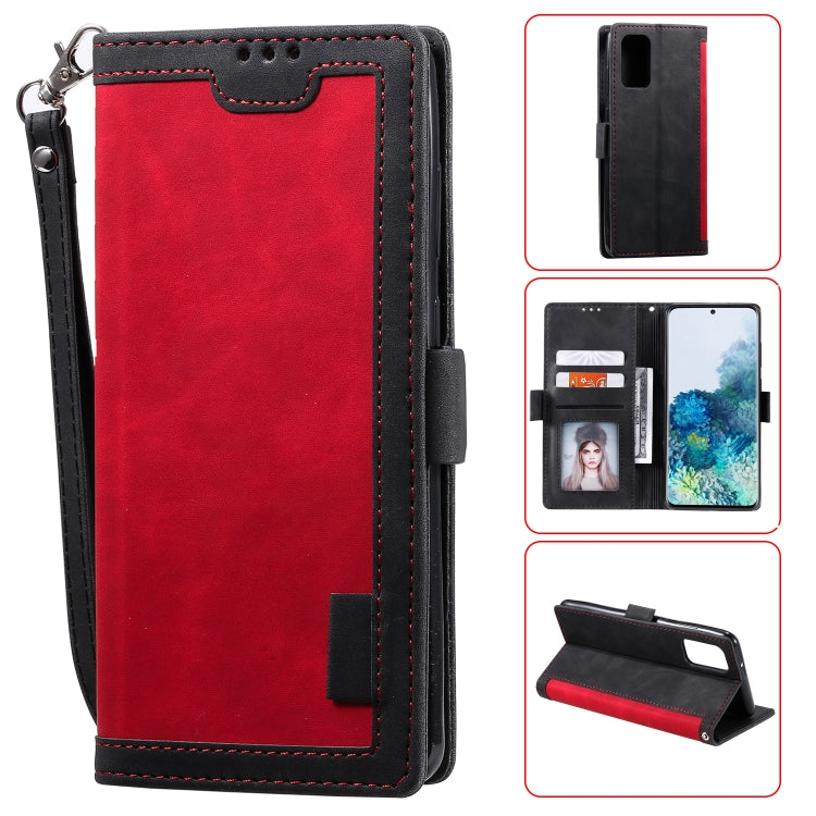 For Galaxy S20 Retro Splicing Horizontal Flip Leather Case with Card Slots & Holder & Wallet