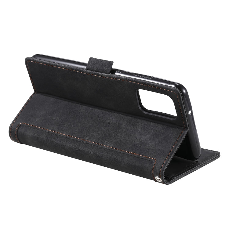 For Galaxy S20 Plus Retro Splicing Horizontal Flip Leather Case with Card Slots & Holder & Wallet
