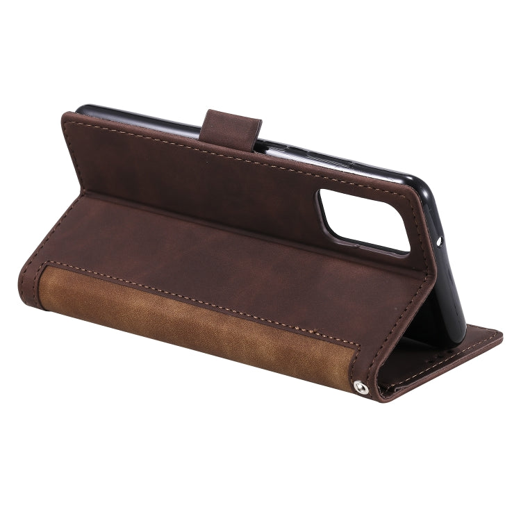 For Galaxy S20 Plus Retro Splicing Horizontal Flip Leather Case with Card Slots & Holder & Wallet