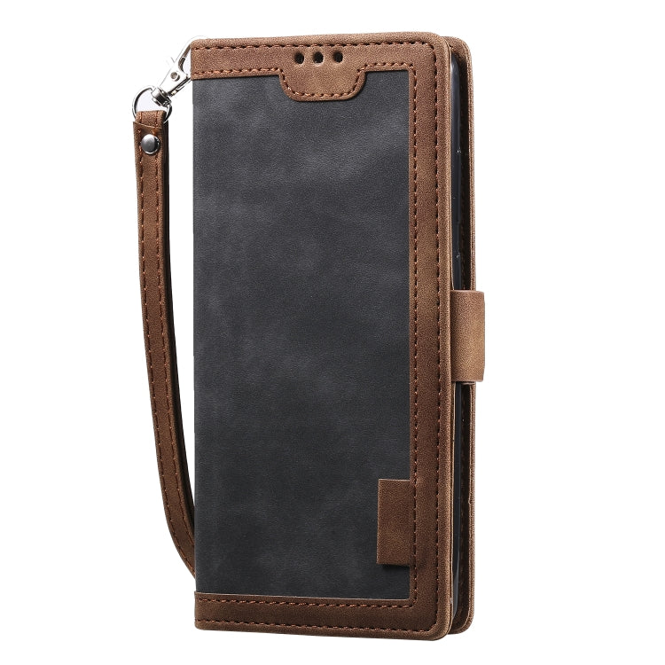 For Galaxy S20 Plus Retro Splicing Horizontal Flip Leather Case with Card Slots & Holder & Wallet