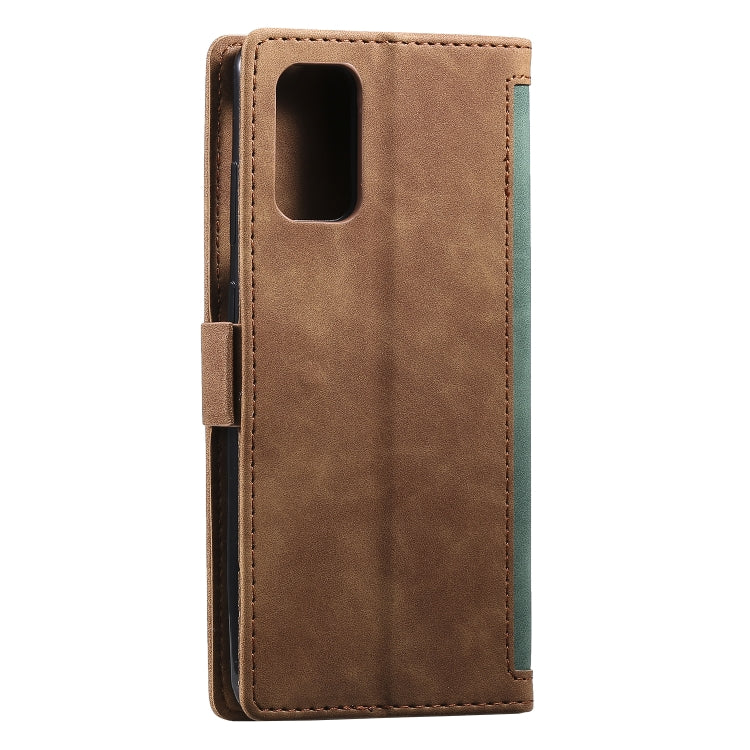 For Galaxy S20 Plus Retro Splicing Horizontal Flip Leather Case with Card Slots & Holder & Wallet