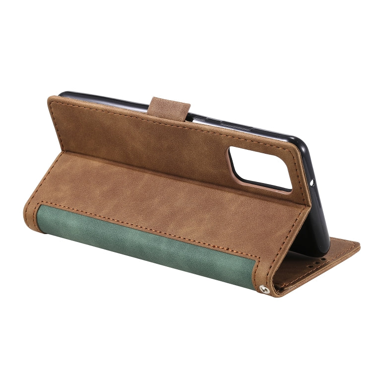 For Galaxy S20 Plus Retro Splicing Horizontal Flip Leather Case with Card Slots & Holder & Wallet