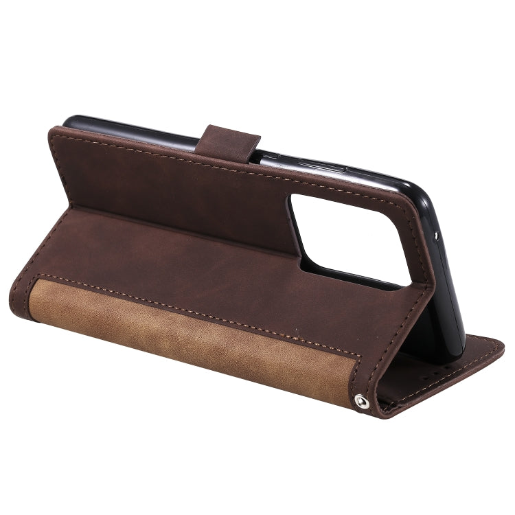For Galaxy S20 Ultra Retro Splicing Horizontal Flip Leather Case with Card Slots & Holder & Wallet