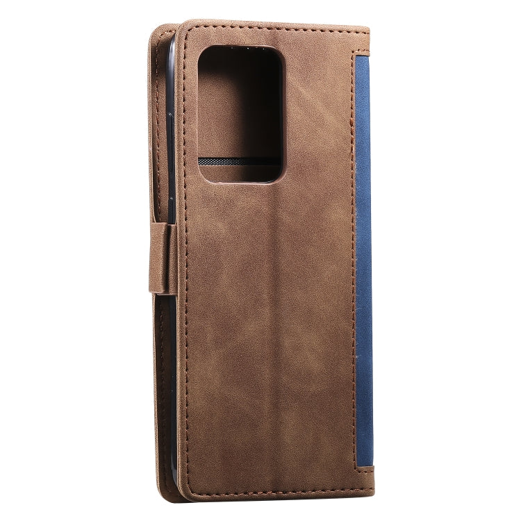 For Galaxy S20 Ultra Retro Splicing Horizontal Flip Leather Case with Card Slots & Holder & Wallet