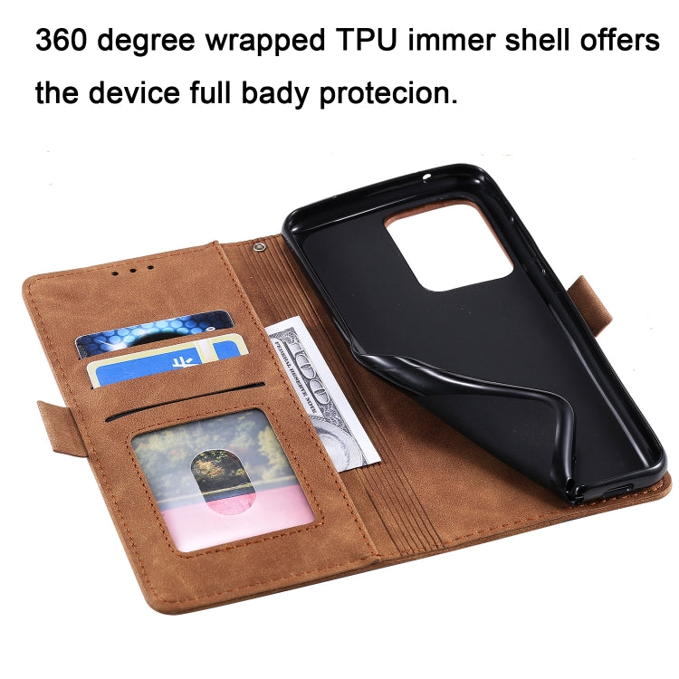 For Galaxy S20 Ultra Retro Splicing Horizontal Flip Leather Case with Card Slots & Holder & Wallet