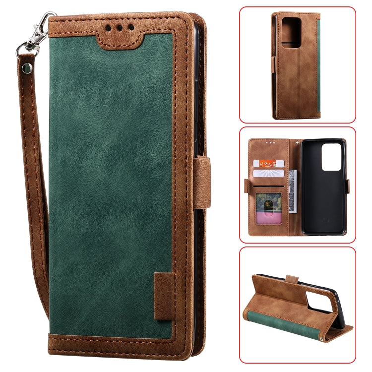 For Galaxy S20 Ultra Retro Splicing Horizontal Flip Leather Case with Card Slots & Holder & Wallet