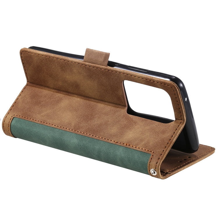 For Galaxy S20 Ultra Retro Splicing Horizontal Flip Leather Case with Card Slots & Holder & Wallet