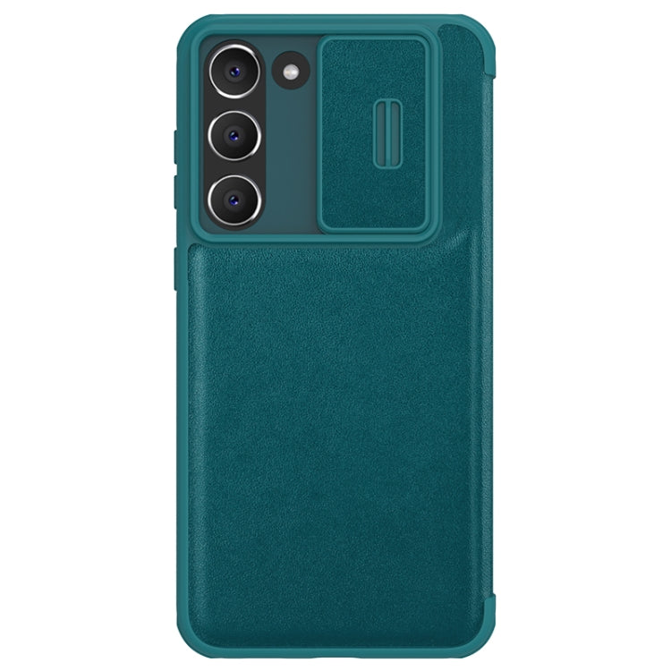 For Samsung Galaxy S23+ 5G NILLKIN QIN Series Pro Sliding Camera Cover Design Leather Phone Case