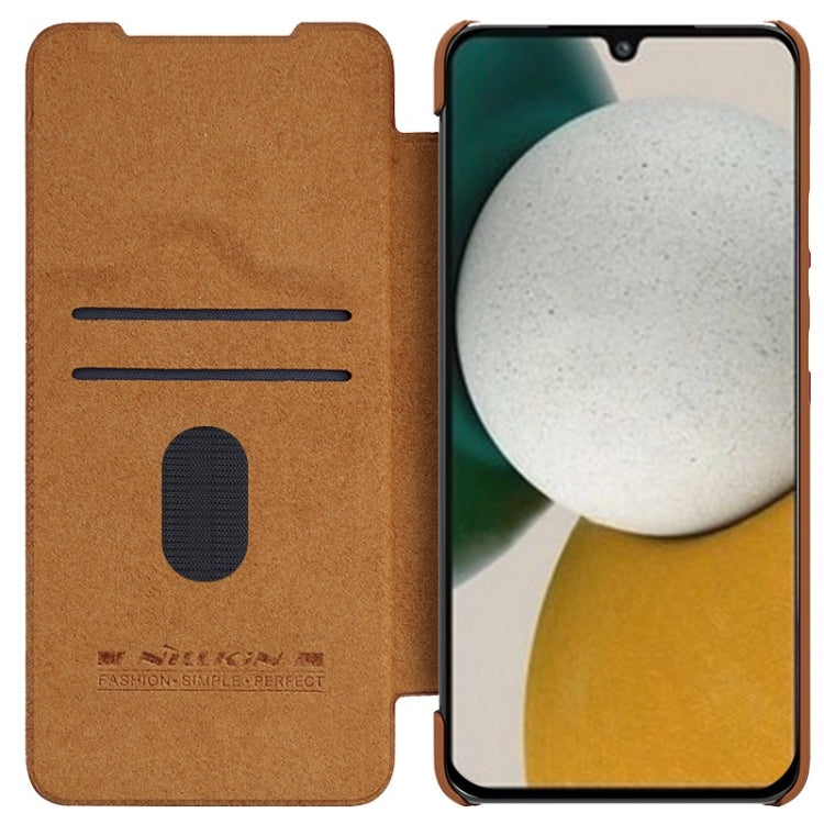 For Samsung Galaxy A54 5G NILLKIN QIN Series Pro Sliding Camera Cover Design Leather Phone Case