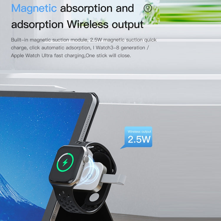 For Apple Watch TOTUDESIGN Watch Wireless Magnetic Charger, Interface:USB-A(White)