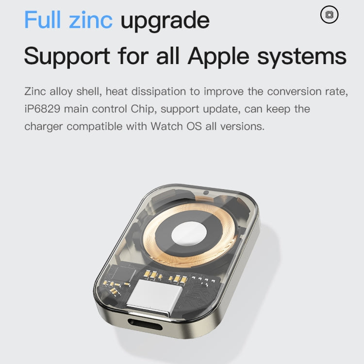 For Apple Watch TOTUDESIGN Watch Wireless Magnetic Charger, Interface:USB-A(White)