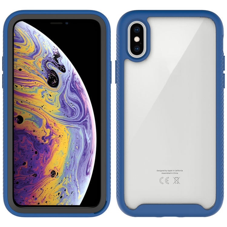 For iPhone XS Max Starry Sky Solid Color Series Shockproof PC + TPU Protective Case