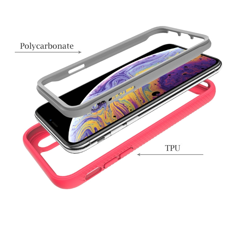 For iPhone XS Max Starry Sky Solid Color Series Shockproof PC + TPU Protective Case