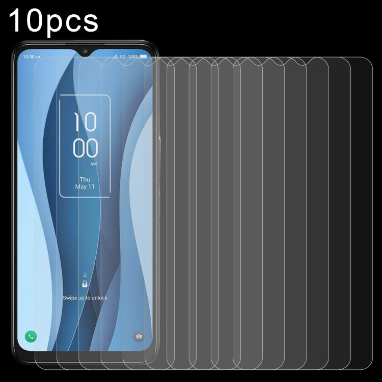For TCL 40 X 10 PCS 0.26mm 9H 2.5D Tempered Glass Film