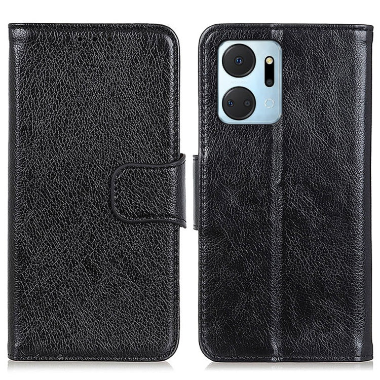 For Honor X7a 4G Nappa Texture Flip Leather Phone Case