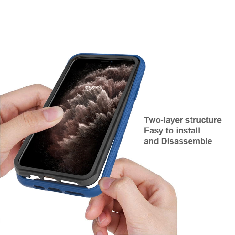 For iPhone 11 Pro Max Starry Sky Solid Color Series Shockproof PC + TPU Protective Case