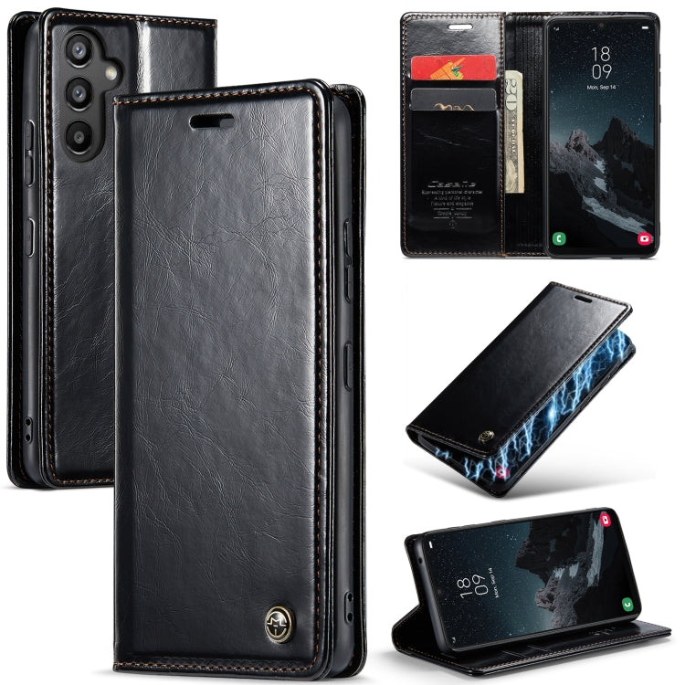 For Samsung Galaxy A34 5G CaseMe 003 Crazy Horse Texture Leather Phone Case