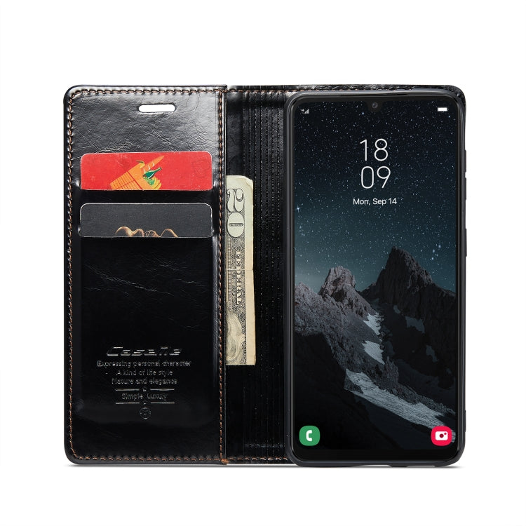 For Samsung Galaxy A34 5G CaseMe 003 Crazy Horse Texture Leather Phone Case