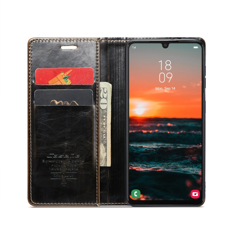 For Samsung Galaxy A34 5G CaseMe 003 Crazy Horse Texture Leather Phone Case
