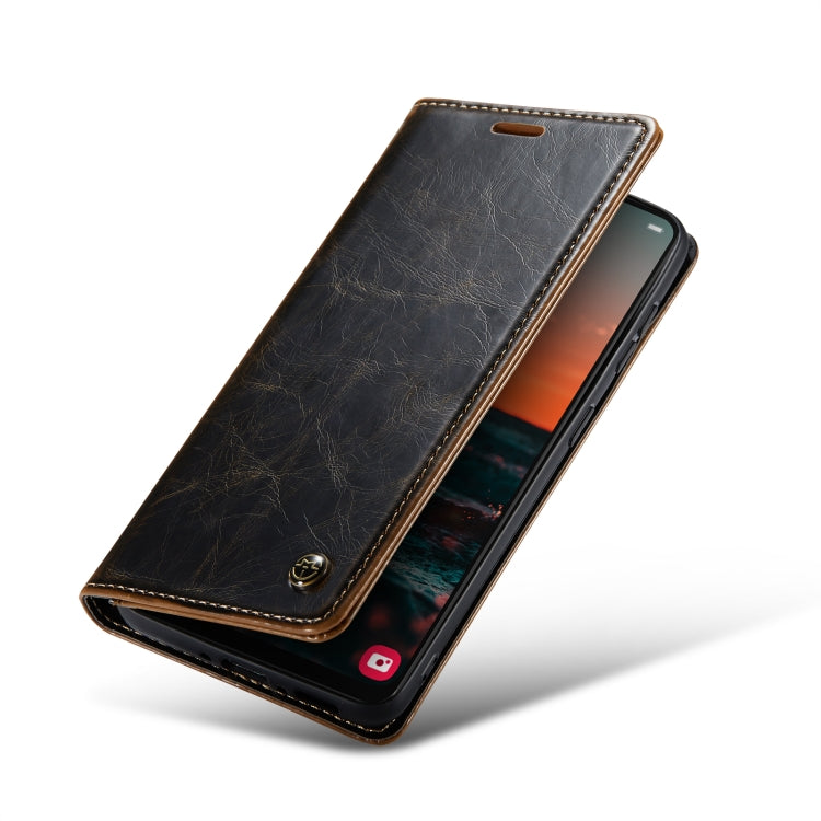 For Samsung Galaxy A34 5G CaseMe 003 Crazy Horse Texture Leather Phone Case