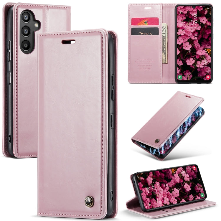For Samsung Galaxy A34 5G CaseMe 003 Crazy Horse Texture Leather Phone Case