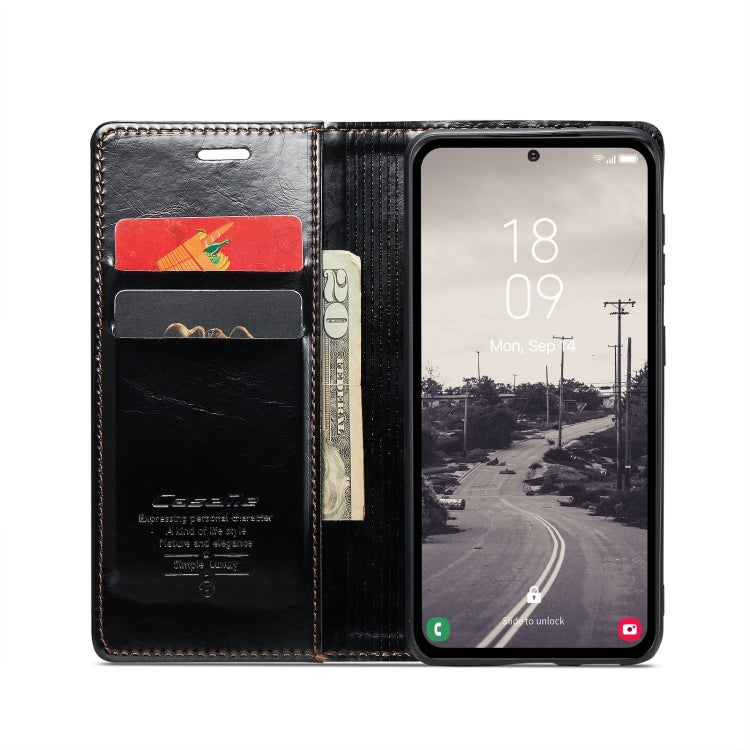 For Samsung Galaxy A54 5G CaseMe 003 Crazy Horse Texture Leather Phone Case