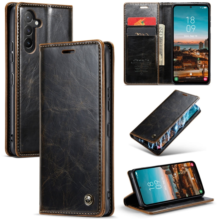For Samsung Galaxy A54 5G CaseMe 003 Crazy Horse Texture Leather Phone Case