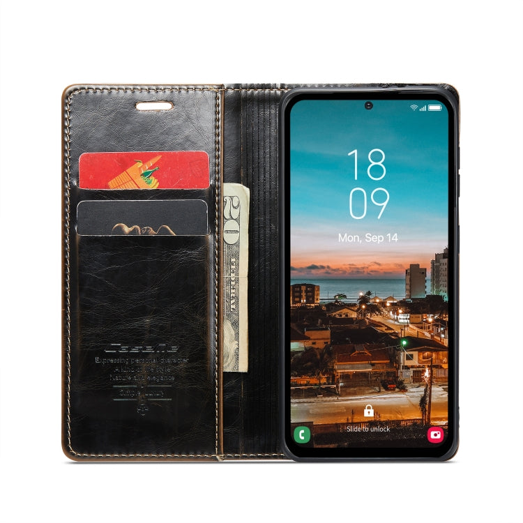 For Samsung Galaxy A54 5G CaseMe 003 Crazy Horse Texture Leather Phone Case