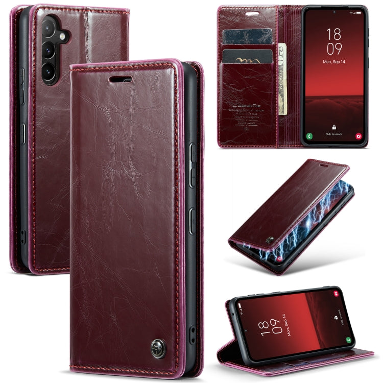 For Samsung Galaxy A54 5G CaseMe 003 Crazy Horse Texture Leather Phone Case