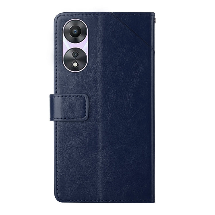 For OPPO Reno8 T 5G/A1 Pro 5G HT01 Y-shaped Pattern Flip Leather Phone Case