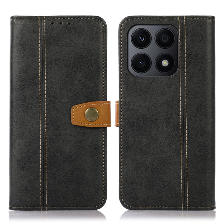 For Honor X8a 4G Stitching Thread Calf Texture Leather Phone Case