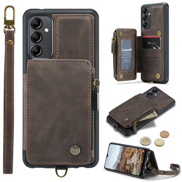 For Samsung Galaxy A14 5G CaseMe C20 Multifunctional RFID Leather Phone Case