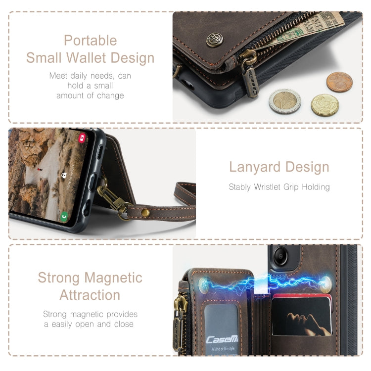 For Samsung Galaxy A14 5G CaseMe C20 Multifunctional RFID Leather Phone Case