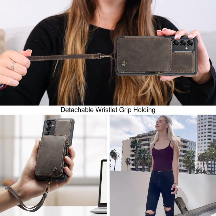 For Samsung Galaxy A14 5G CaseMe C20 Multifunctional RFID Leather Phone Case
