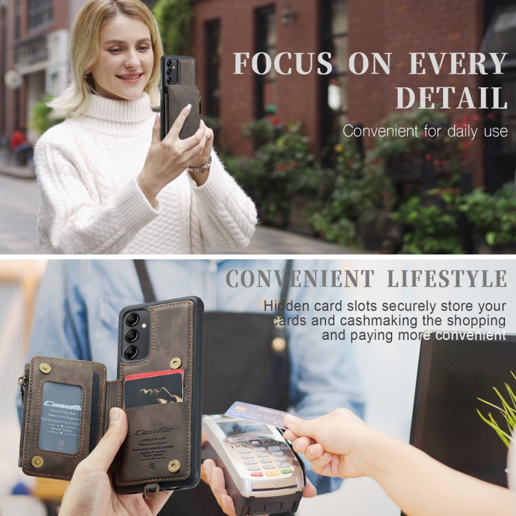 For Samsung Galaxy A14 5G CaseMe C20 Multifunctional RFID Leather Phone Case