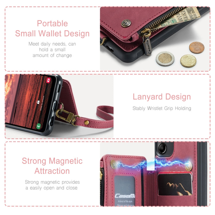 For Samsung Galaxy A14 5G CaseMe C20 Multifunctional RFID Leather Phone Case