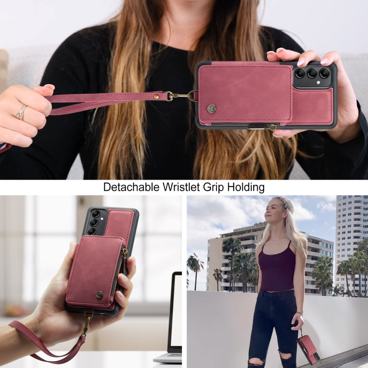 For Samsung Galaxy A14 5G CaseMe C20 Multifunctional RFID Leather Phone Case
