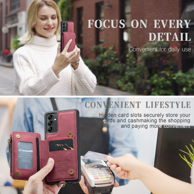 For Samsung Galaxy A14 5G CaseMe C20 Multifunctional RFID Leather Phone Case