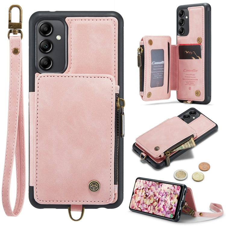 For Samsung Galaxy A14 5G CaseMe C20 Multifunctional RFID Leather Phone Case