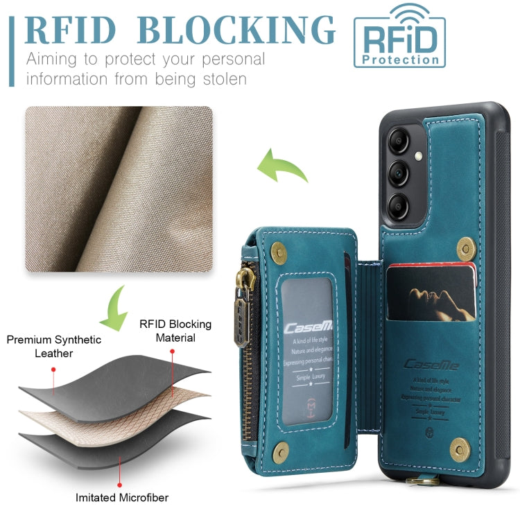 For Samsung Galaxy A14 5G CaseMe C20 Multifunctional RFID Leather Phone Case