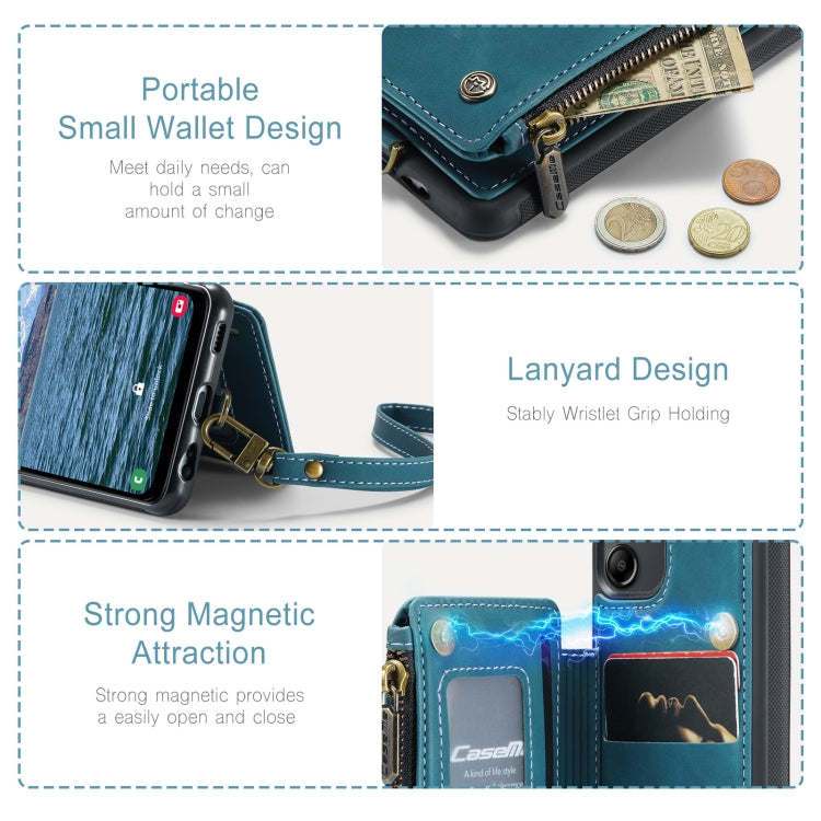 For Samsung Galaxy A14 5G CaseMe C20 Multifunctional RFID Leather Phone Case