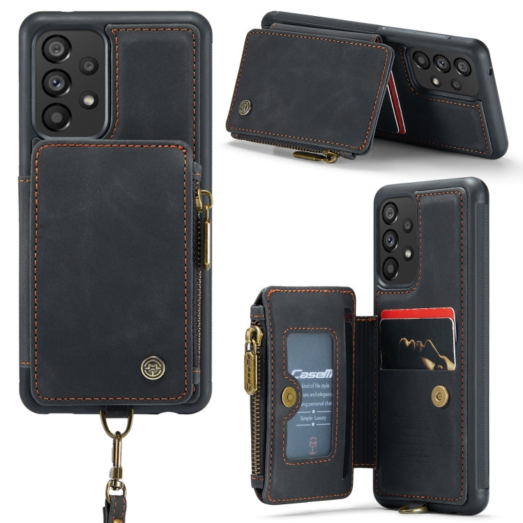 For Samsung Galaxy A33 CaseMe C20 Multifunctional RFID Leather Phone Case