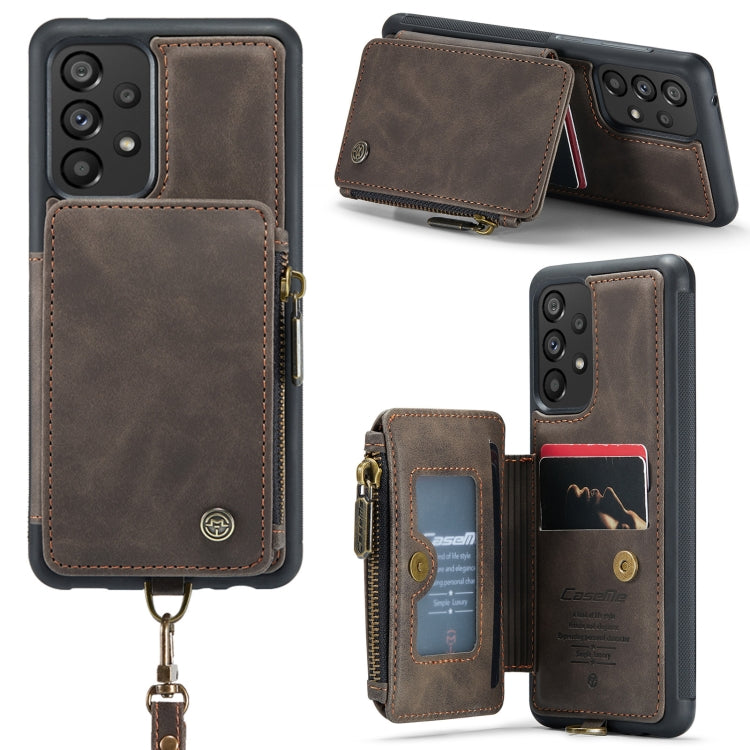 For Samsung Galaxy A33 CaseMe C20 Multifunctional RFID Leather Phone Case